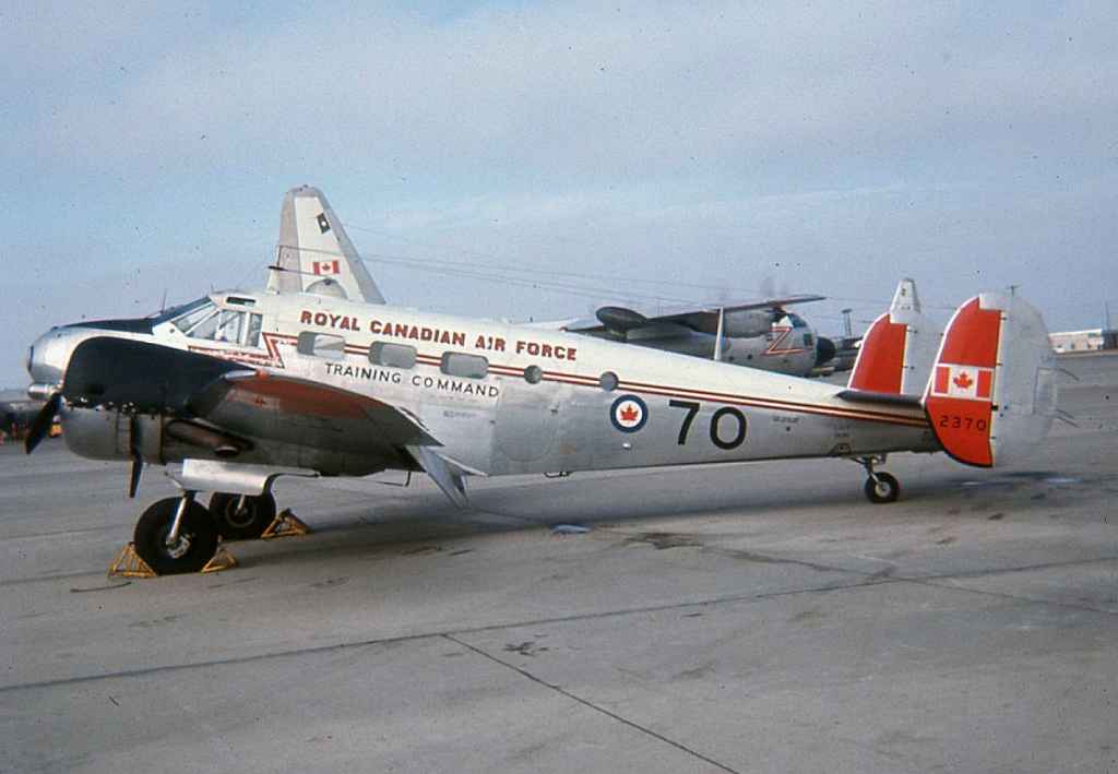 RCAF C-45 Beech 18 2370 possibly at Vancouver late 1960s.