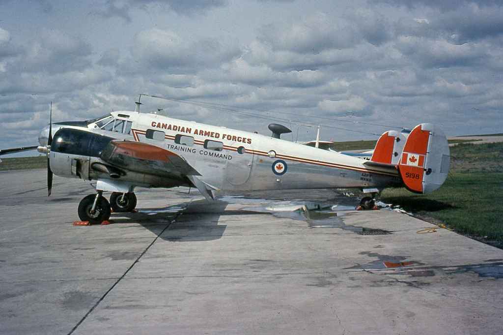RCAF C-45 Beech 18 5198 possibly at Calgary July 1969.