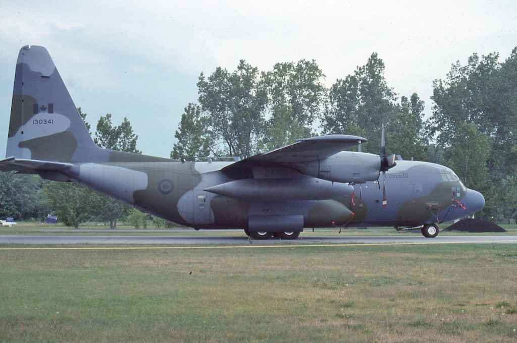 Canadian Armed Forces C130 Hercules 130341 July 1992.