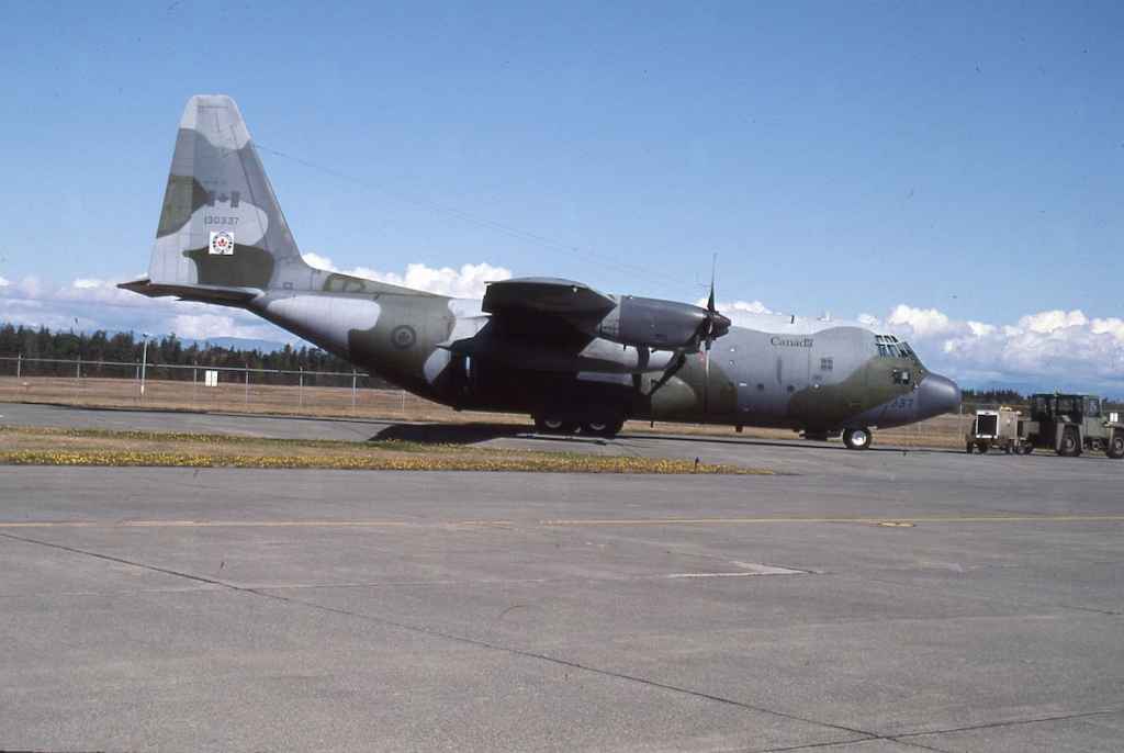 Canadian Armed Forces C130 Hercules 130327 CFB Comox 1999.