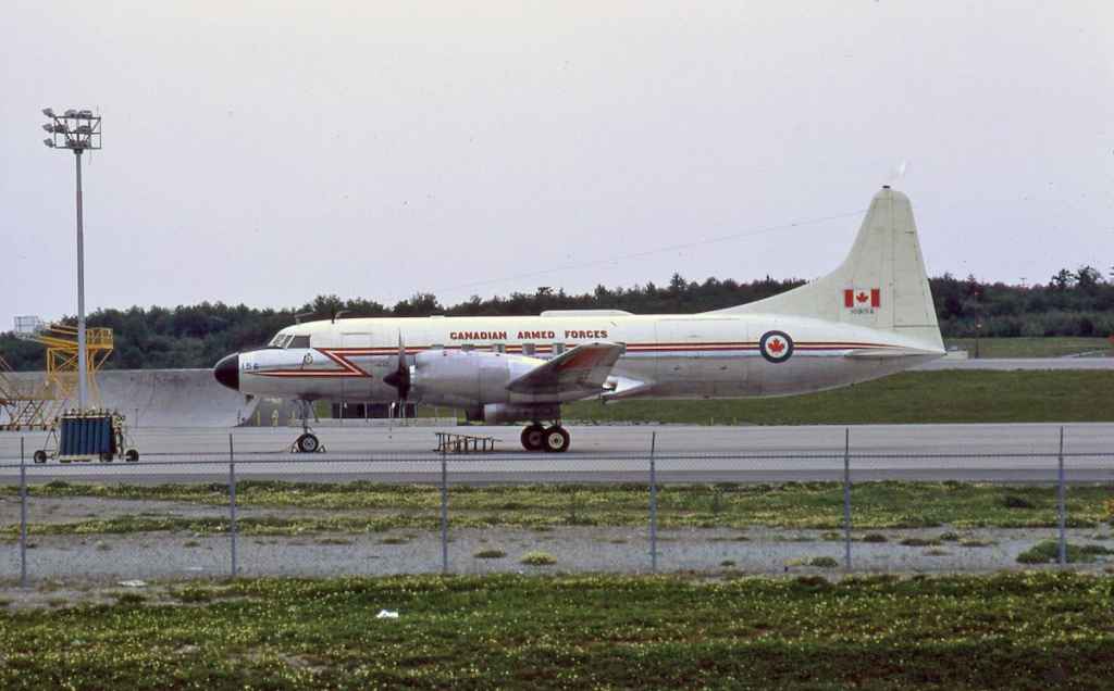 Canadian Armed Forces Canadair CC-109 Cosmopolitan 109156 at Ottawa May 1971.