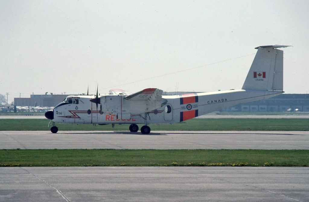 Canadian Armed Forces DHC-5 Buffalo 115456 at Vancouver May 1979.