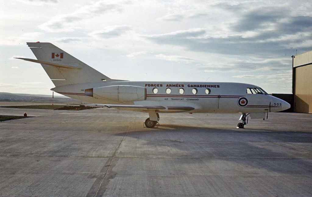 Canadian Armed Forces Air Transport Command Falcon 20503 circa late 1960s.