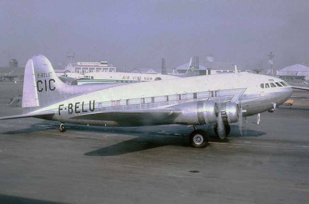 Commission for International Control CIC Boeing 307 Stratoliner F-BELU at Saigon circa mid 1960s.