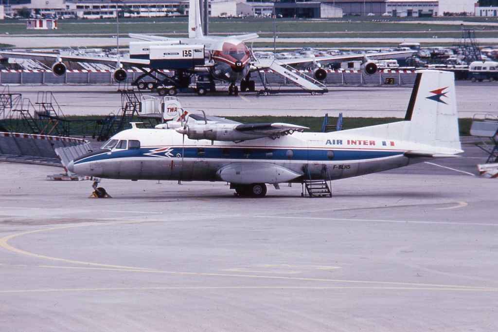 Air Inter Nord 262 F-BLHS at Paris Orly circa late 1960s.