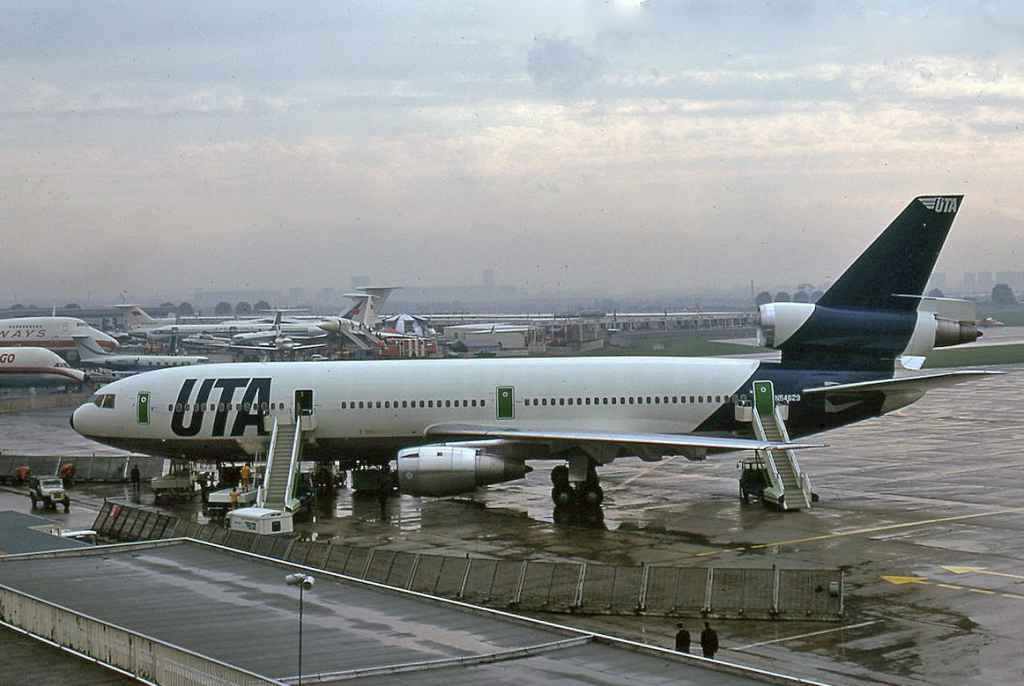 UTA DC-10 N54629 at Paris Orly circa early 1970s.