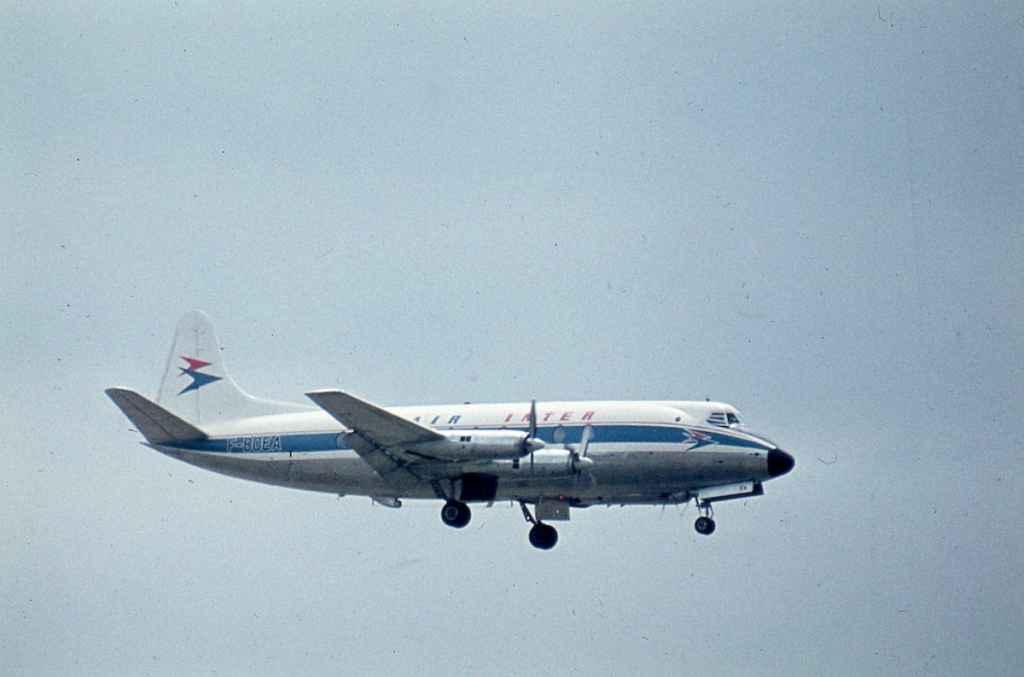 Air Inter Viscount 700 F-BNEA circa early 1970s.