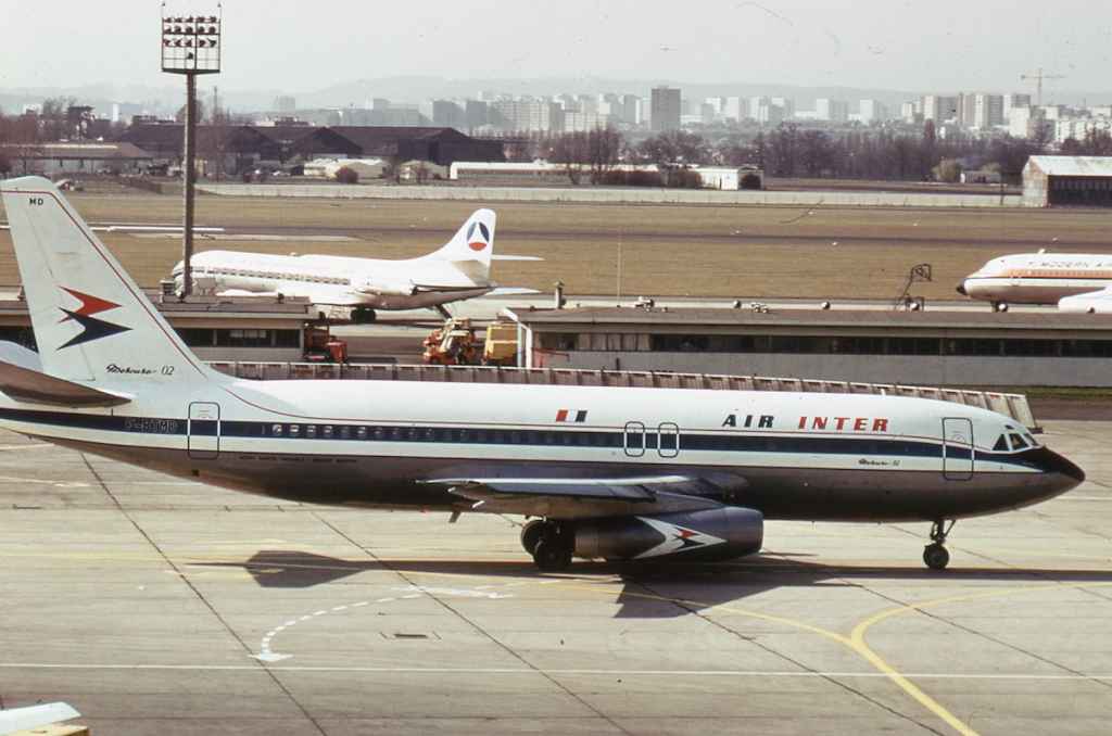 Air Inter Mercure F-BTMD at Paris Orly June 1974.