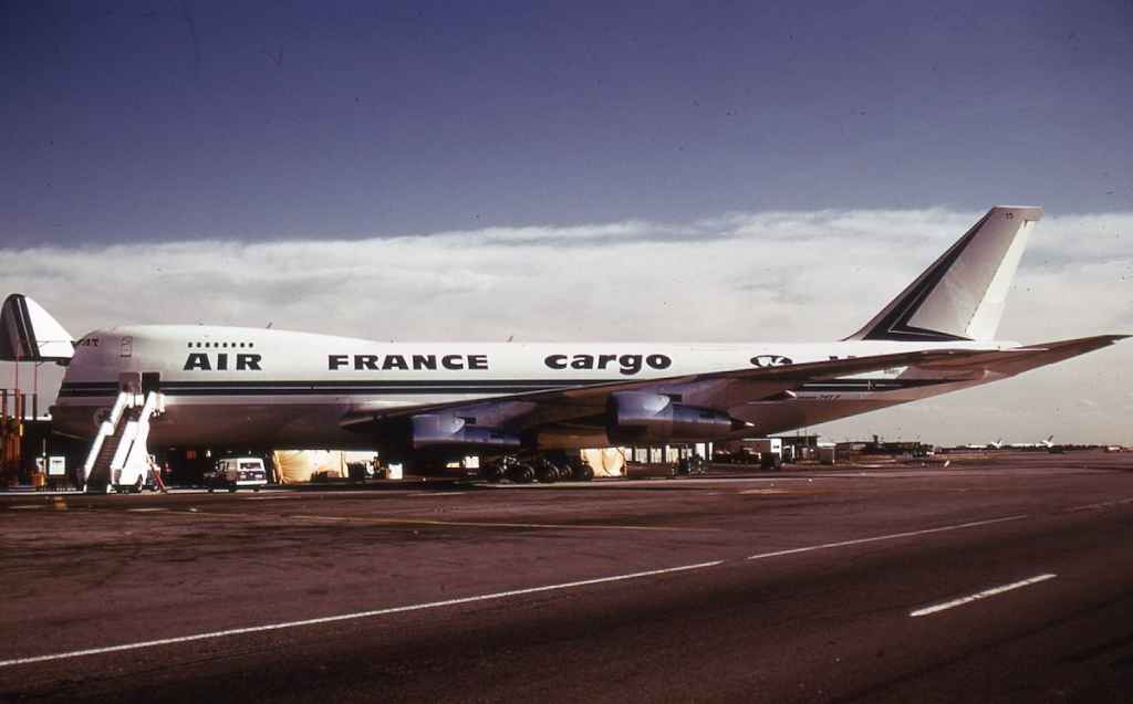 Air France Cargo 747F N18815 at New York JFK December 1975.