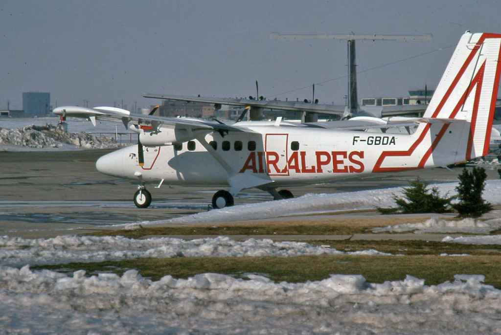 Air Alpes DHC-6 Twin Otter F-GBDA pre delivery at Downsview - Toronto March 1978.