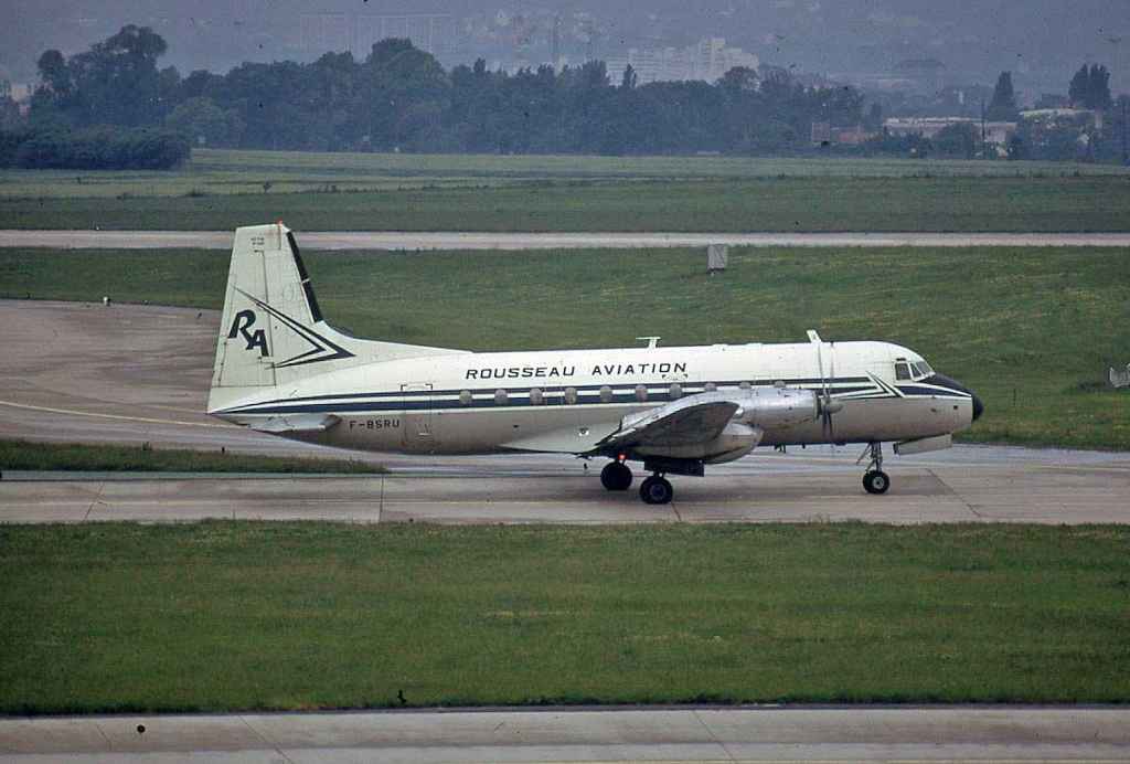 Rousseau Aviation HS748 F-BSRU at Paris Orley 1968.