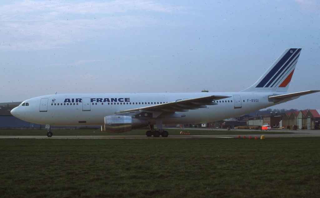 Air France A300 F-BVGI March 1977.