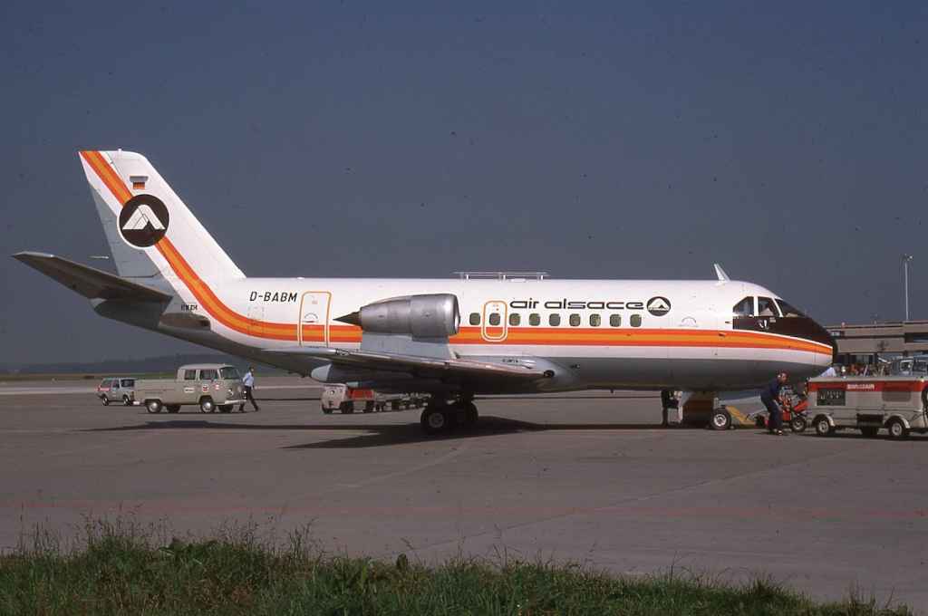 Air Alsace VFW-614 D-BABM at Zurich Kloten September 1977.