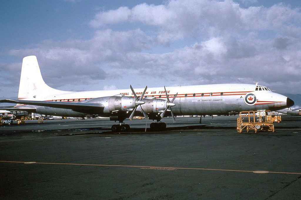 RCAF Royal Canadian Air Force Canadair Yukon 15930 circa mid 1960s.