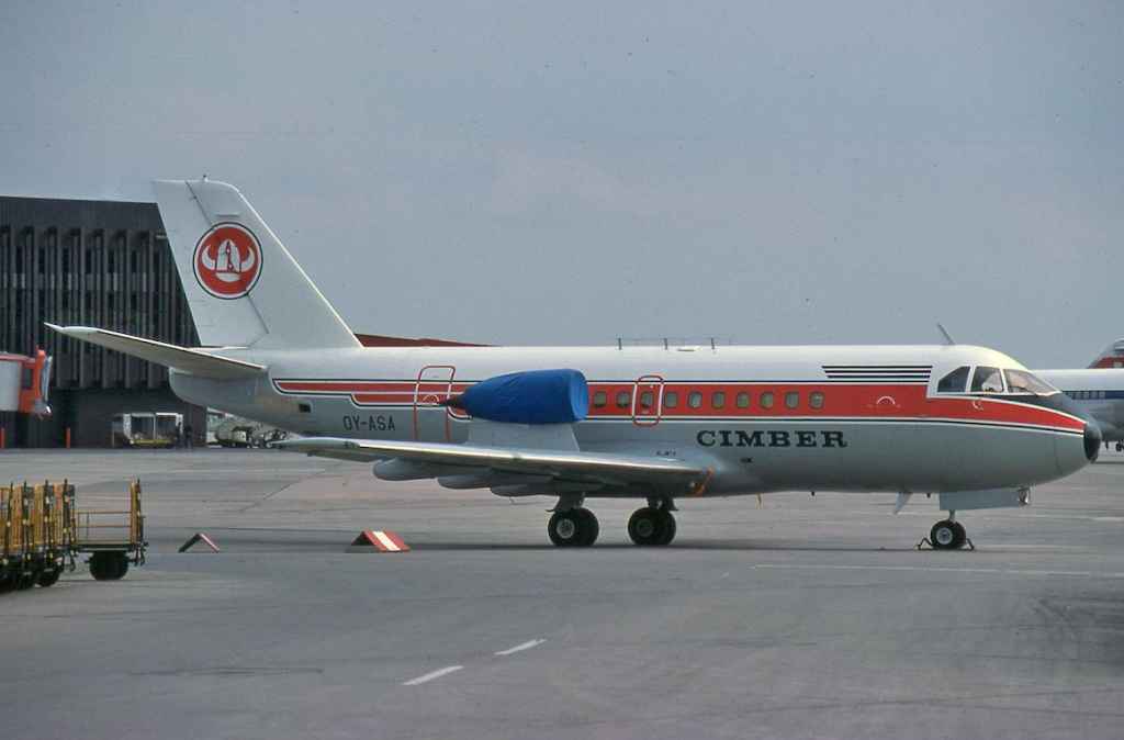 CIMBER Air VFW-614 OY-ASA circa 1974 taken somewhere in Germany.