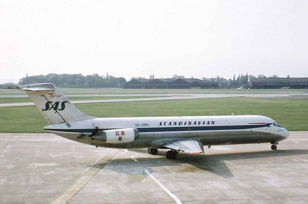 SAS DC-9-40F SE-DBN location not known August 1971.