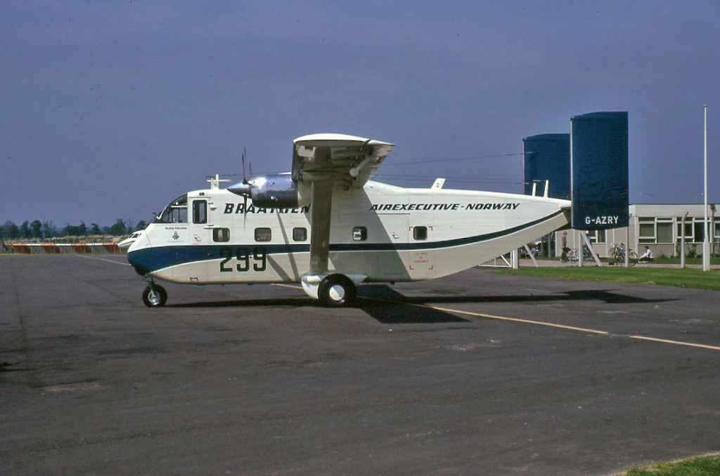 BRAATHENS SAFE Airexecutive-Norway SC-7 Skyvan G-AZRY June 1973.
