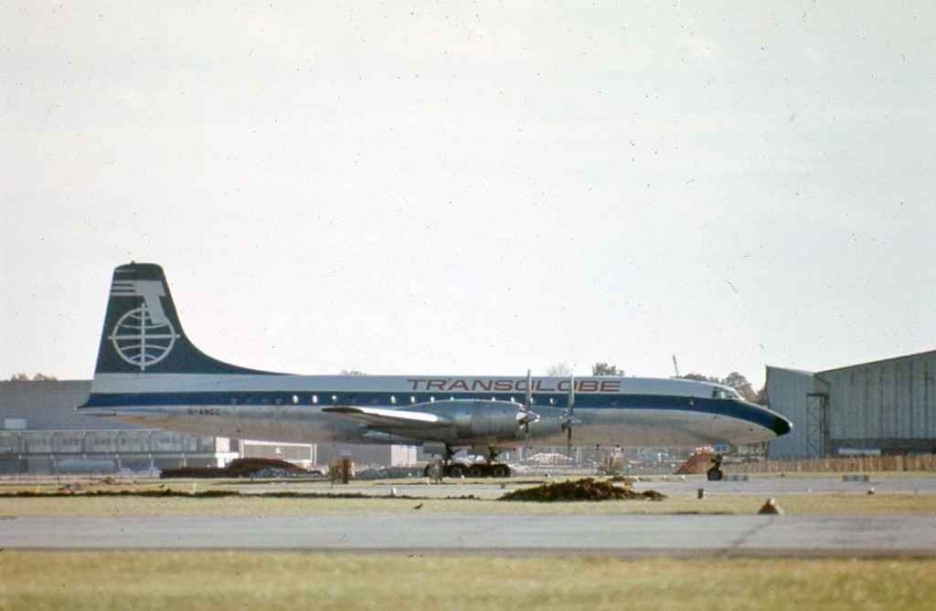 Transglobe Bristol Britannia G-ANCC circa early 1970s.