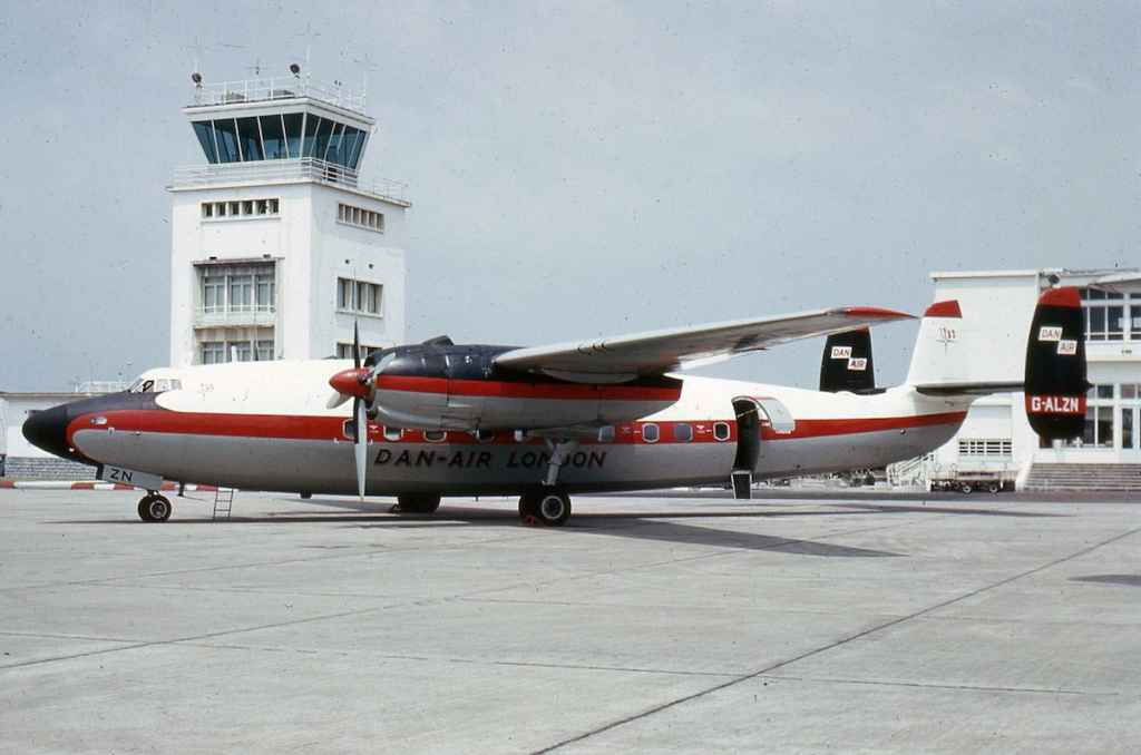 Dan-Air London AS.57 Elizabethan G-ALZN circa early 1960s location not known.