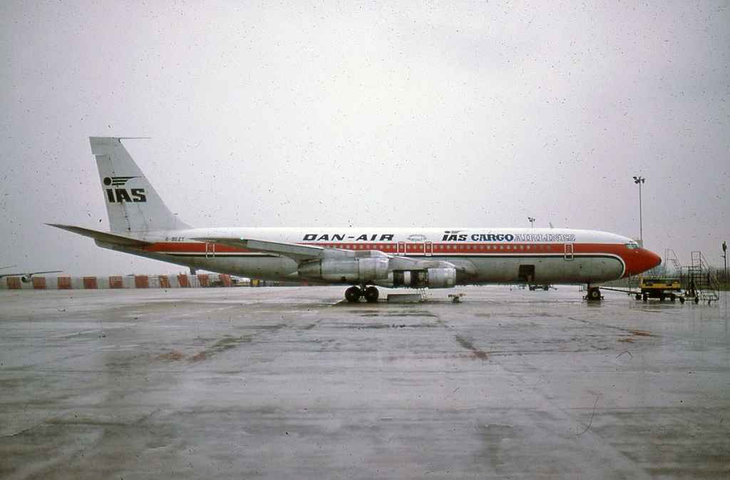 Dan-Air London IAS Cargo 707-320C G-BEZT August 1978.