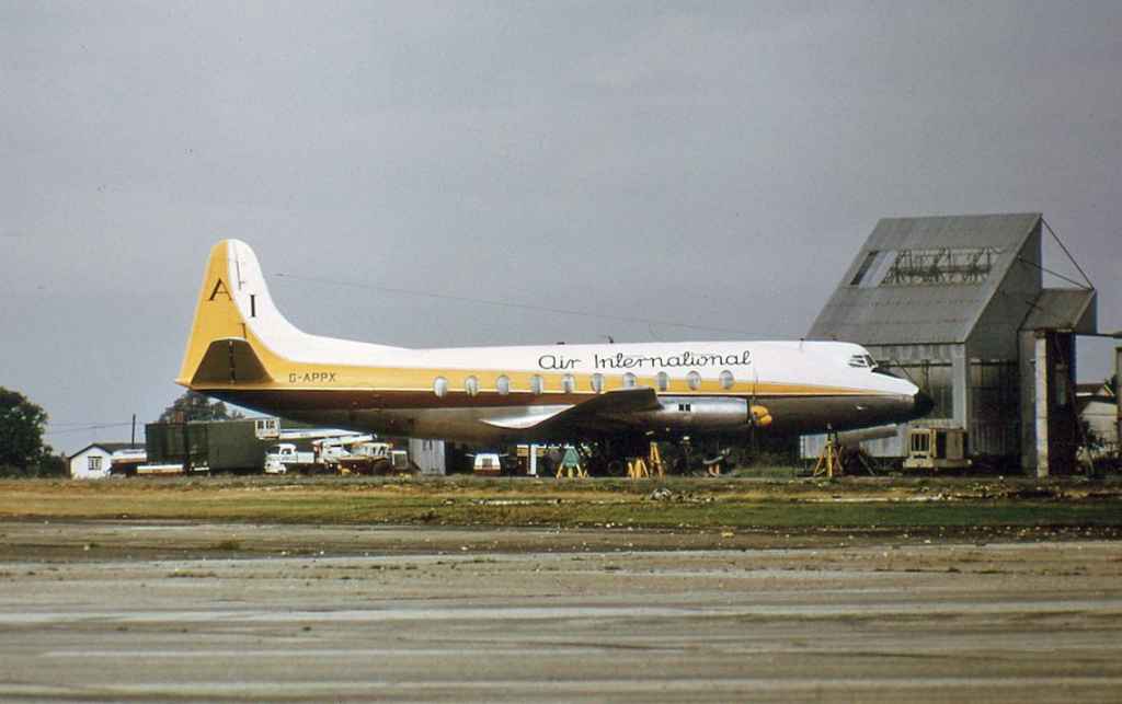Air International Viscount 700 G-APPX June 1972.