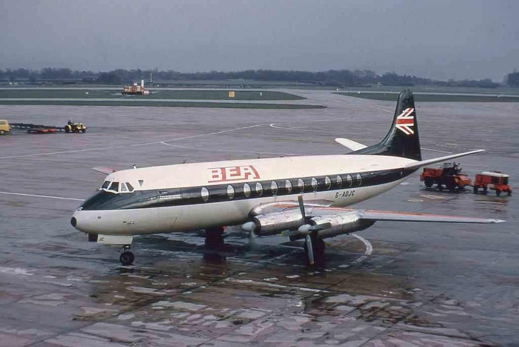 BEA Viscount G-AOJC May 1971.