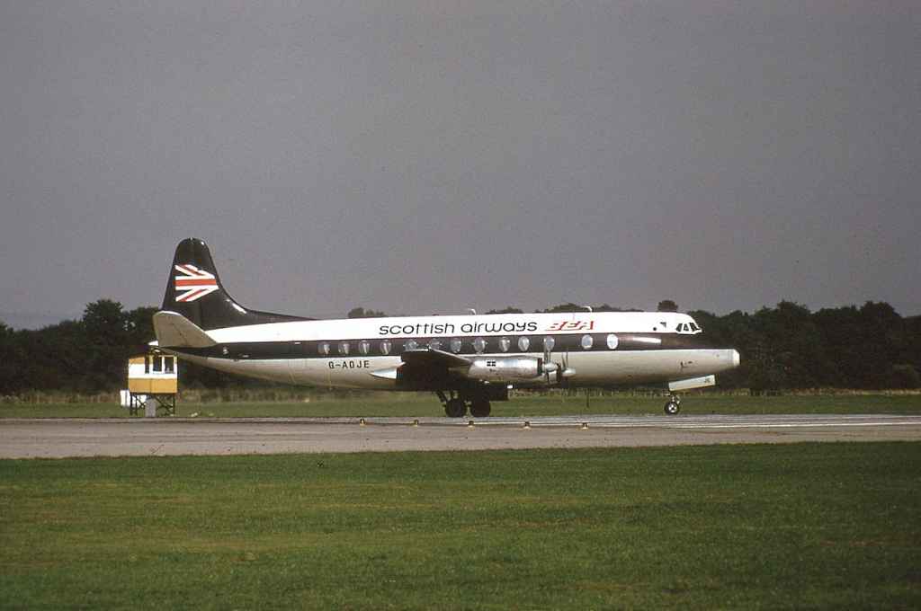 BEA Scottish Viscount G-AOJE early 1970s.