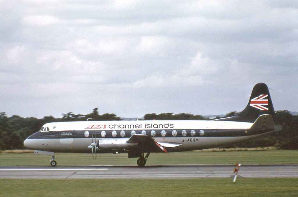 BEA Channel Viscount G-AOHM 1960s.