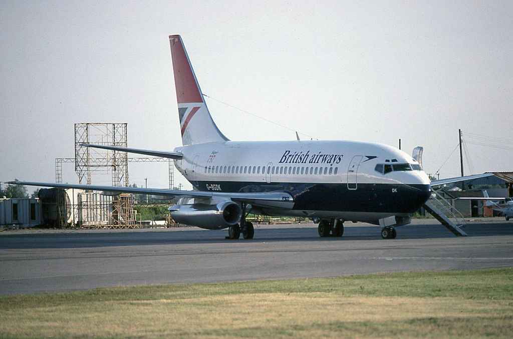 British Airways 737-200 G-BGDK July 1980.