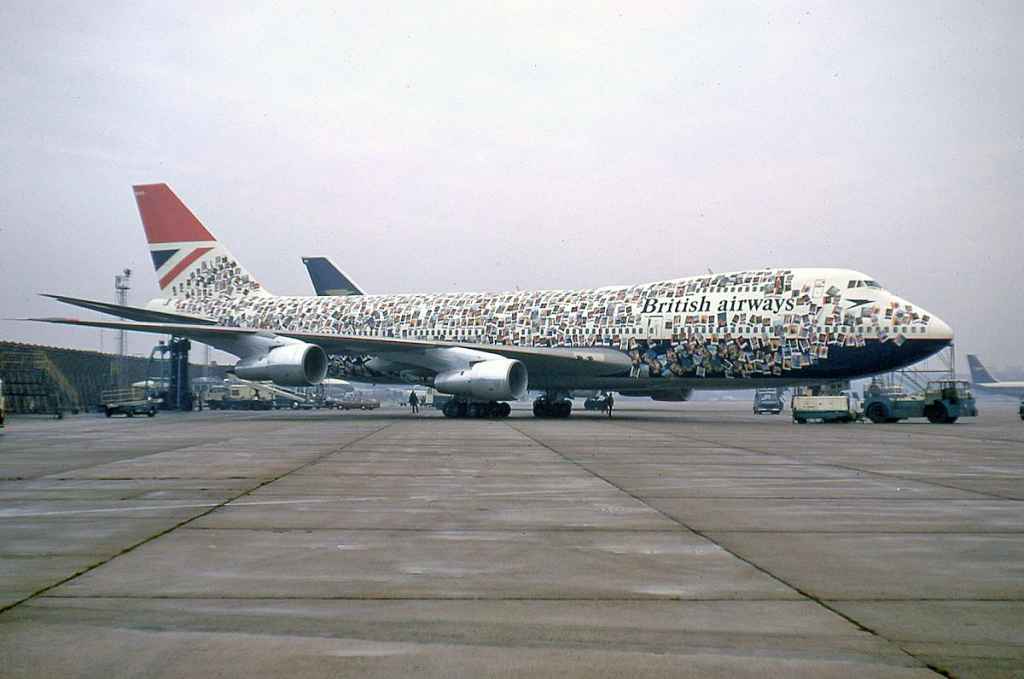 British Airways 747 G-AWNN poster scheme 1973