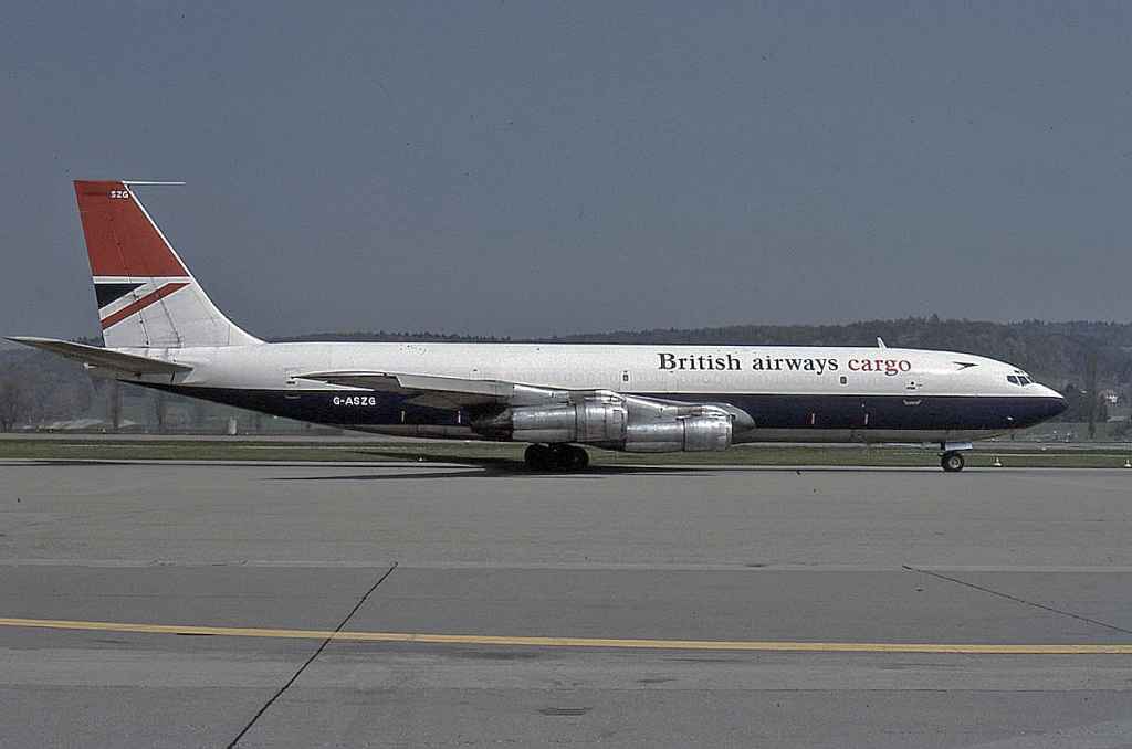 British Airways 707-336C G-ASZG ZRH Kloten May 1980