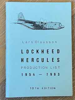 Lockheed Hercules 1954-1993 Production List by Lars Olausson