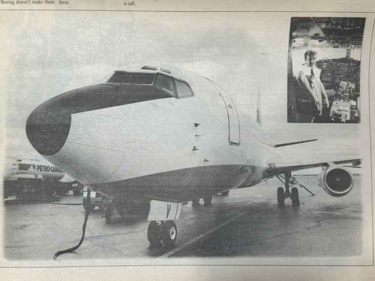 NWT Air welcomed its third Boeing 737 jet to Yellowknife this week with Capt. Searle Hartman and Henry Tenby