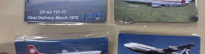 JetFlix Vintage Airliner Baggage Tags mixed set baggage tag set of 4 (order below)