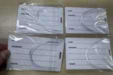 Baggage tag - back view (click to enlarge)